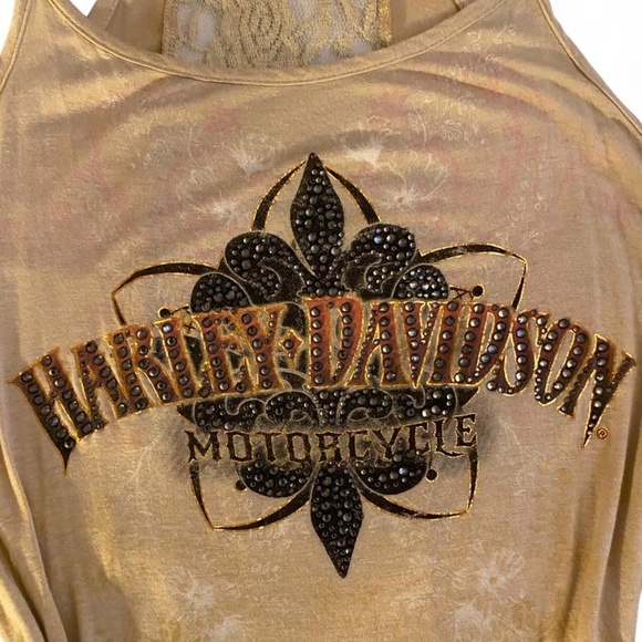 Harley Davidson Lace Back Tank - Picture 2 of 3